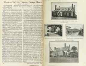 Better Homes & Gardens January 1925 Magazine Article: Gunston Hall, the Home of George Mason