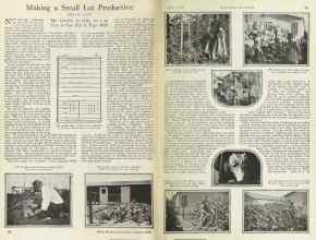 Better Homes & Gardens January 1925 Magazine Article: Making a Small Lot Productive