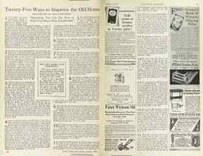Better Homes & Gardens January 1925 Magazine Article: Twenty-Five Ways to Improve the Old Home