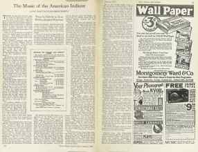 Better Homes & Gardens January 1925 Magazine Article: The Music of the American Indians