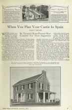 Better Homes & Gardens February 1925 Magazine Article: When You Plan Your Castle In Spain