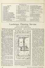 Better Homes & Gardens February 1925 Magazine Article: Landscape Planning Service