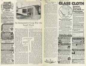 Better Homes & Gardens February 1925 Magazine Article: An Inexpensive Coop For the Small Flock