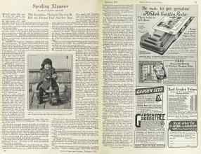 Better Homes & Gardens February 1925 Magazine Article: Spoiling Eleanor