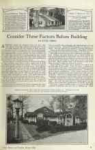 Better Homes & Gardens March 1925 Magazine Article: Consider These Factors Before Building