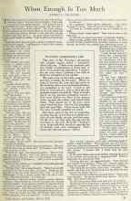 Better Homes & Gardens March 1925 Magazine Article: When Enough Is Too Much