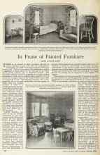 Better Homes & Gardens March 1925 Magazine Article: In Praise of Painted Furniture