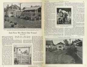 Better Homes & Gardens March 1925 Magazine Article: And Now We Have Our Fence!