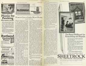 Better Homes & Gardens March 1925 Magazine Article: How to Get a Little More Home