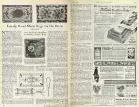 Better Homes & Gardens March 1925 Magazine Article: Lovely Hand-Made Rugs for the Bride