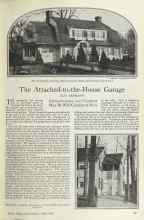 Better Homes & Gardens April 1925 Magazine Article: The Attached-to-the-House Garage