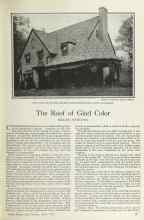 Better Homes & Gardens April 1925 Magazine Article: The Roof of Glad Color