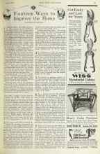 Better Homes & Gardens April 1925 Magazine Article: Fourteen Ways to Improve the Home