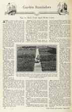 Better Homes & Gardens April 1925 Magazine Article: Garden Reminders