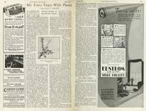 Better Homes & Gardens April 1925 Magazine Article: My Forty Years With Plants