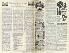 Better Homes & Gardens April 1925 Magazine Article: The Music of the English Colonists