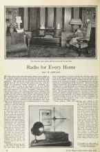 Better Homes & Gardens May 1925 Magazine Article: Radio for Every Home