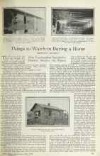 Better Homes & Gardens May 1925 Magazine Article: Things to Watch in Buying a Home