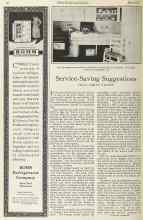 Better Homes & Gardens May 1925 Magazine Article: Service-Saving Suggestions