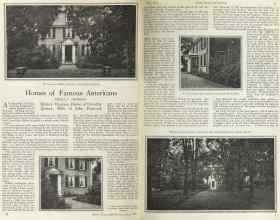 Better Homes & Gardens May 1925 Magazine Article: Homes of Famous Americans