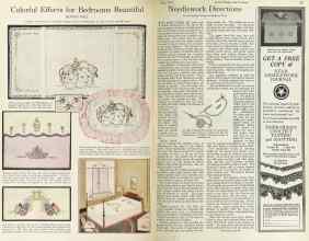Better Homes & Gardens May 1925 Magazine Article: Colorful Effects for Bedrooms Beautiful