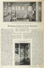 Better Homes & Gardens June 1925 Magazine Article: Bringing Color to Your Kitchen