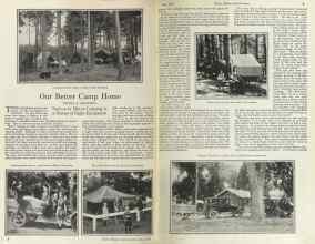 Better Homes & Gardens June 1925 Magazine Article: Our Better Camp Home