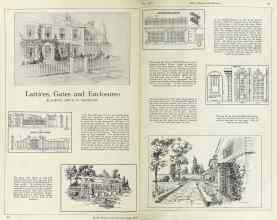 Better Homes & Gardens June 1925 Magazine Article: Lattices, Gates and Enclosures