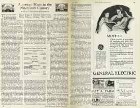 Better Homes & Gardens June 1925 Magazine Article: American Music in the Nineteenth Century