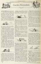 Better Homes & Gardens July 1925 Magazine Article: Garden Reminders