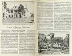 Better Homes & Gardens July 1925 Magazine Article: Homes of Famous Americans