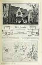 Better Homes & Gardens August 1925 Magazine Article: Twin Gables