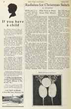 Better Homes & Gardens August 1925 Magazine Article: Radishes for Christmas Salads
