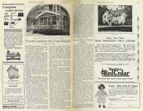Better Homes & Gardens August 1925 Magazine Article: Porch Comfort the Year Round