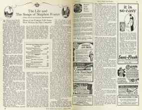 Better Homes & Gardens August 1925 Magazine Article: The Life and The Songs of Stephen Foster