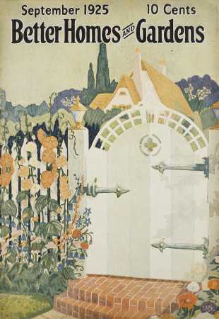 Better Homes & Gardens September 1925 Magazine Cover
