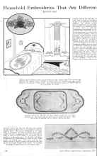 Better Homes & Gardens September 1925 Magazine Article: Household Embroideries That Are Different