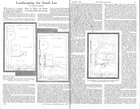 Better Homes & Gardens September 1925 Magazine Article: Landscaping the Small Lot