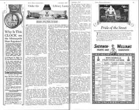 Better Homes & Gardens September 1925 Magazine Article: Under the Library Lamp