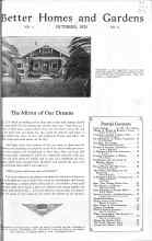 Better Homes & Gardens October 1925 Magazine Article: The Mirror of Our Dreams