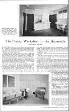 Better Homes & Gardens October 1925 Magazine Article: The Perfect Workshop for the Housewife