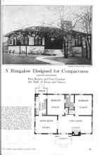Better Homes & Gardens October 1925 Magazine Article: A Bungalow Designed for Compactness