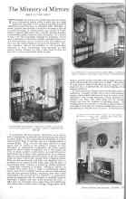 Better Homes & Gardens October 1925 Magazine Article: The Ministry of Mirrors