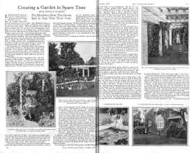 Better Homes & Gardens October 1925 Magazine Article: Creating a Garden in Spare Time