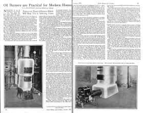 Better Homes & Gardens October 1925 Magazine Article: Oil Burners are Practical for Modern Homes