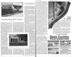 Better Homes & Gardens October 1925 Magazine Article: Starting Right With Poultry