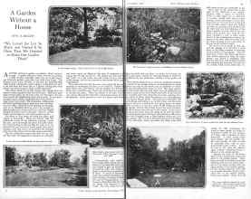 Better Homes & Gardens November 1925 Magazine Article: A Garden Without a House