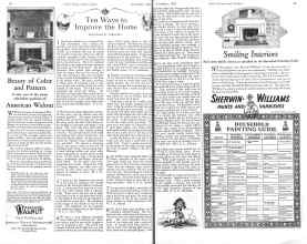 Better Homes & Gardens November 1925 Magazine Article: Ten Ways to Improve the Home