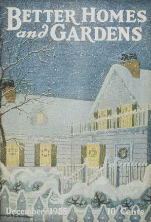 Better Homes & Gardens December 1925 Magazine Cover