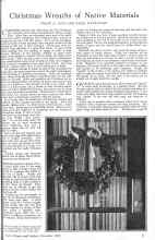 Better Homes & Gardens December 1925 Magazine Article: Christmas Wreaths of Native Materials